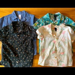 Set of 4 toddler button downs 2T